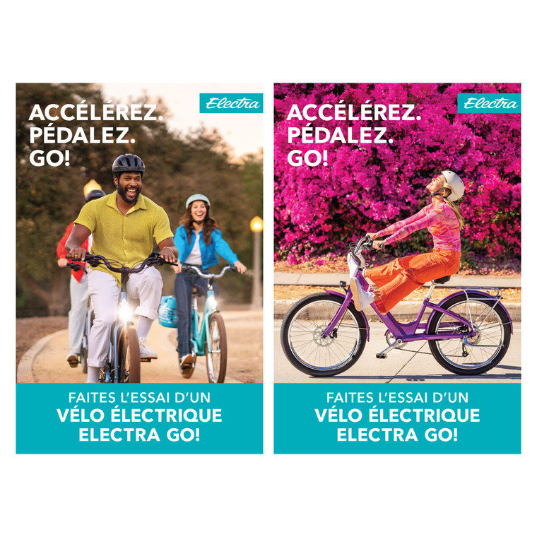 Townie Go! Throttle Sidewalk Sign set French