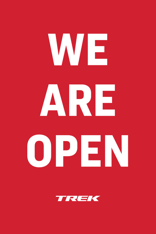 We are open Sidewalk Sign