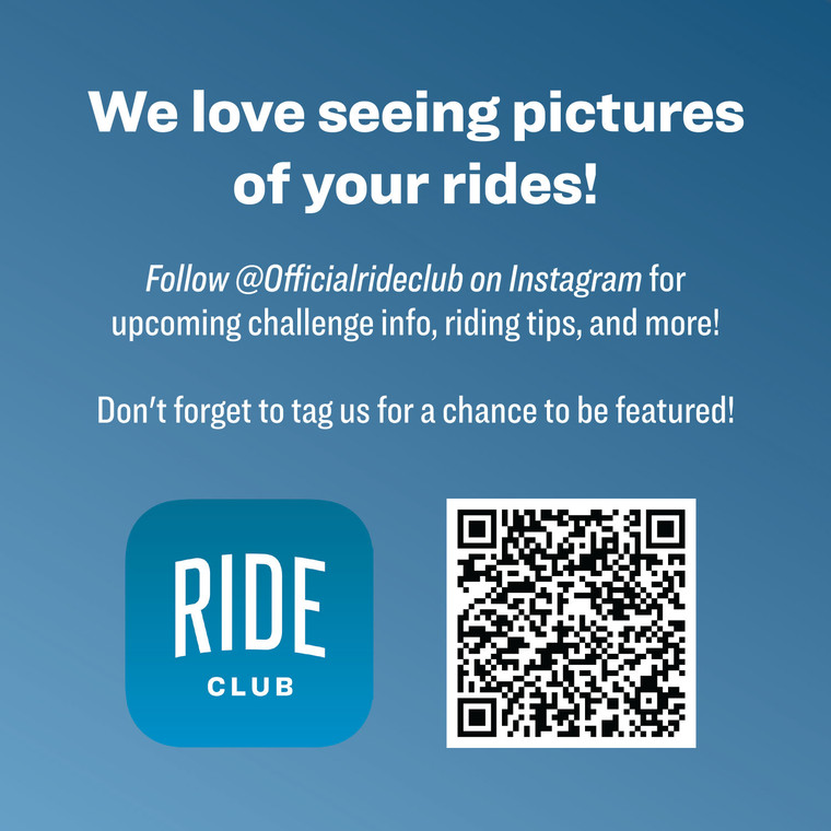 Ride Club Instagram 5"x5" decal (set of 4)
