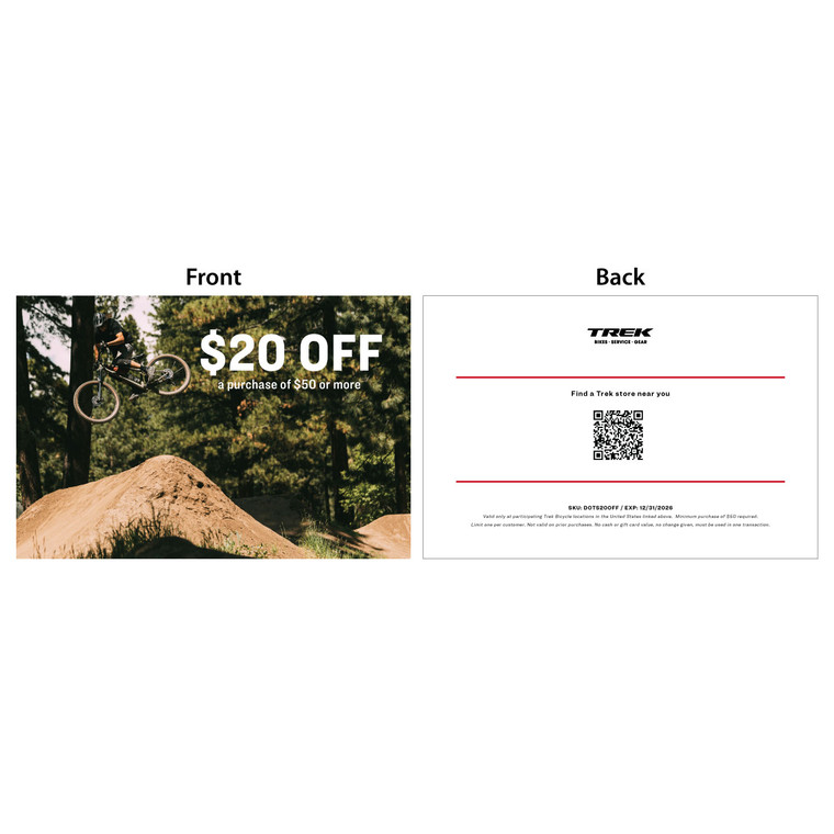 $20 off coupon - MTB (US) (20/Box)