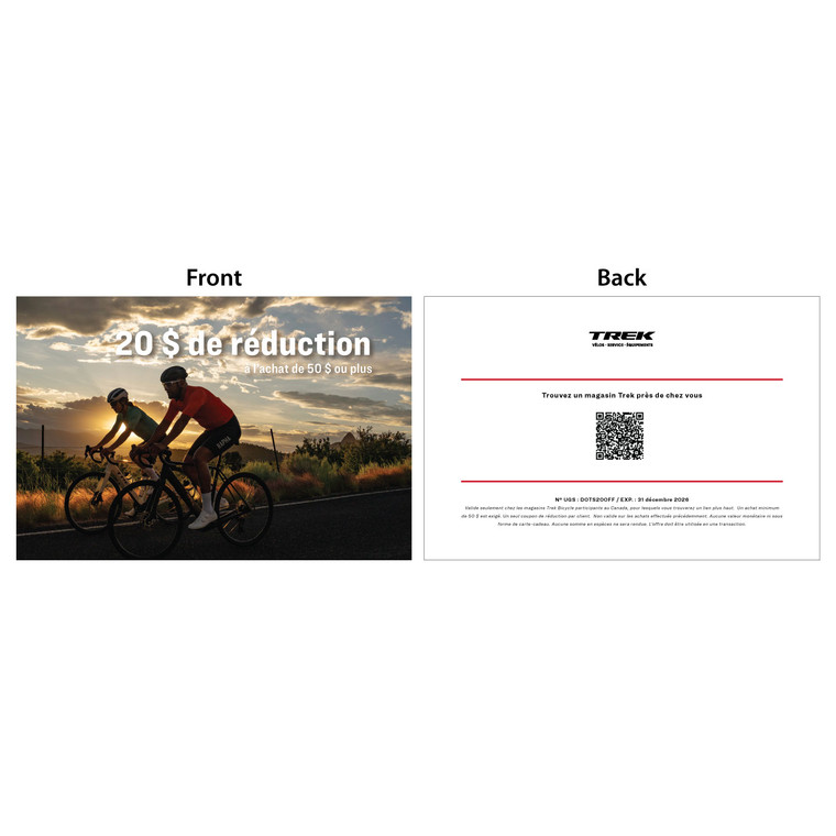 $20 off coupon - Road (FR-CA) (20/Box)