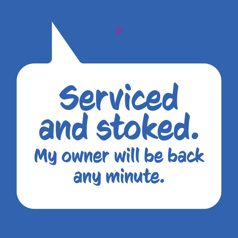 Service Overflow Hangtag 4x4 (50/box)