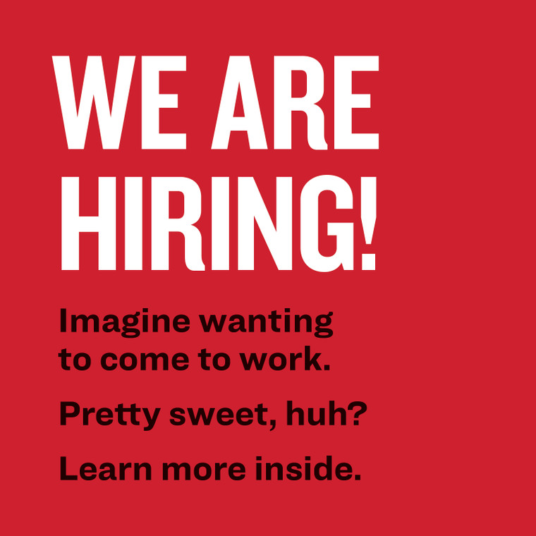 We're Hiring Window Cling A (Double-sided)