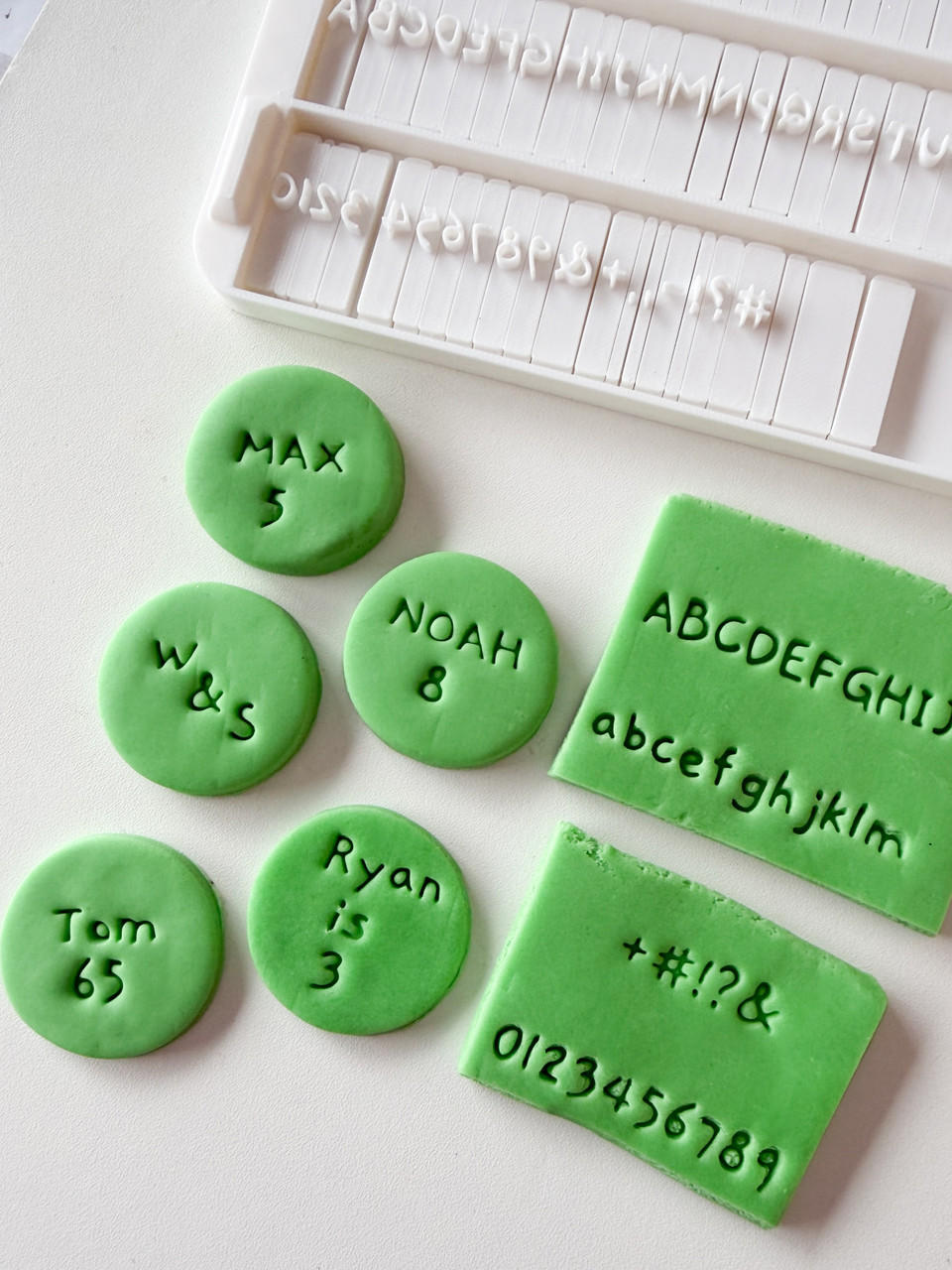 Alphabet letter set Tiny Font - Christines Molds