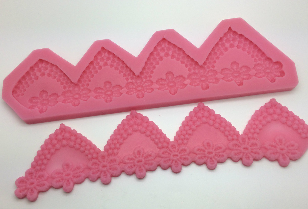 Fancy border Silicone Mold PM231 Christines Molds