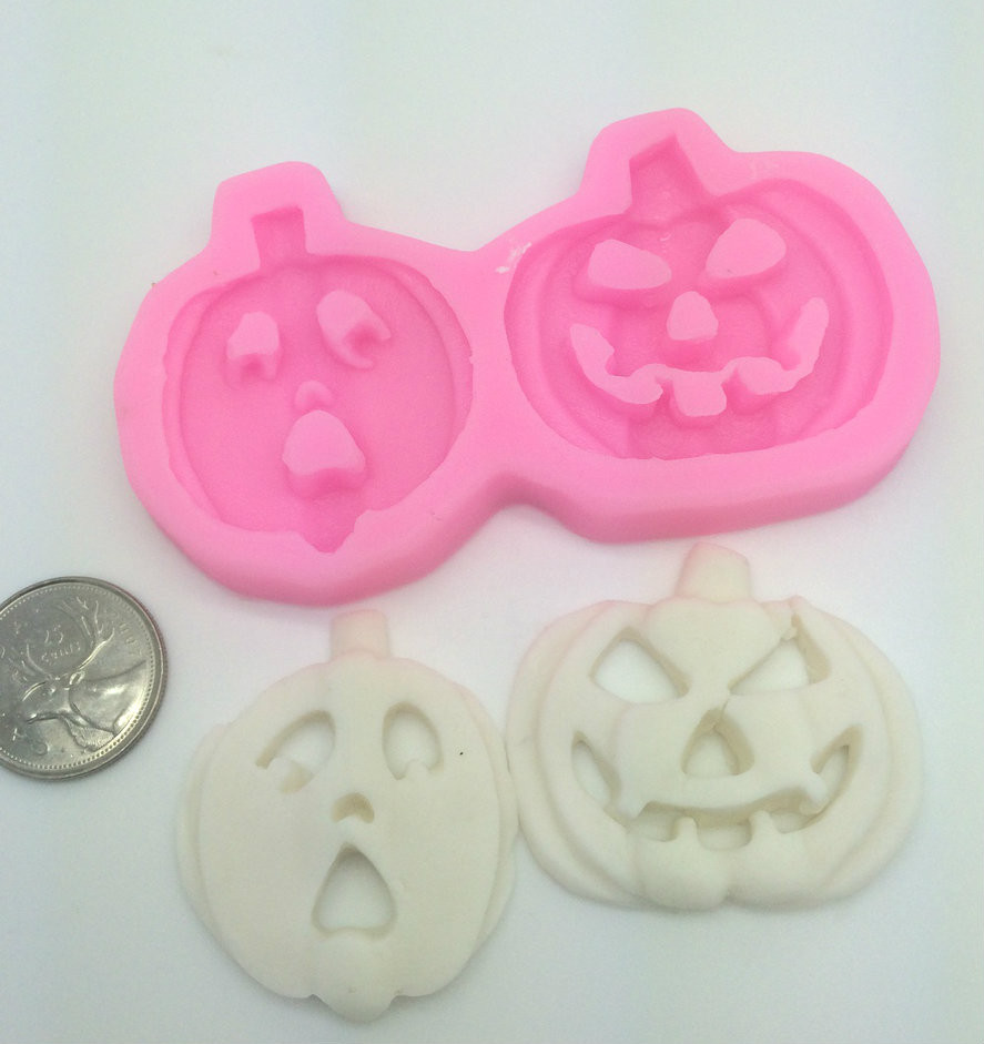 Pumpkin 2pc set Halloween Silicone Mold Christines Molds