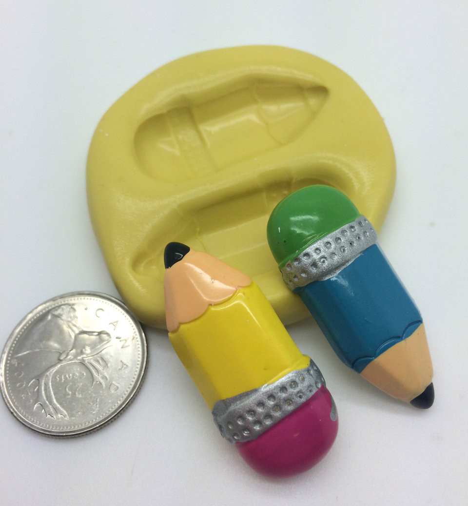 Pencil Set School Silicone Mold Christines Molds