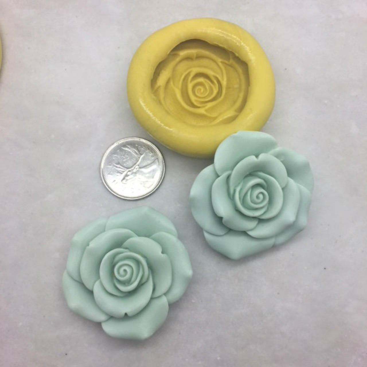 Large Rose Mold Silicone - Christines Molds