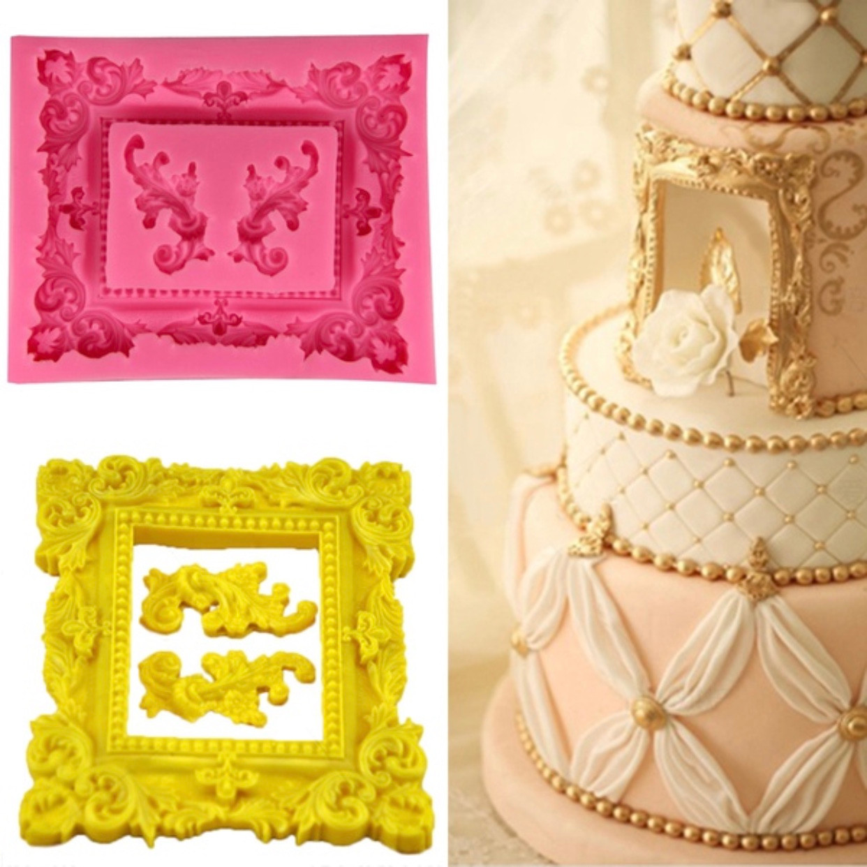 Xl Silicone Frame Mold 4inch -PM259 - Christines Molds