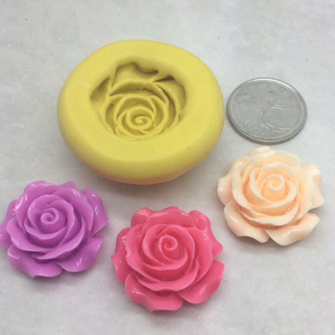 Medium Rose Mold Silicone