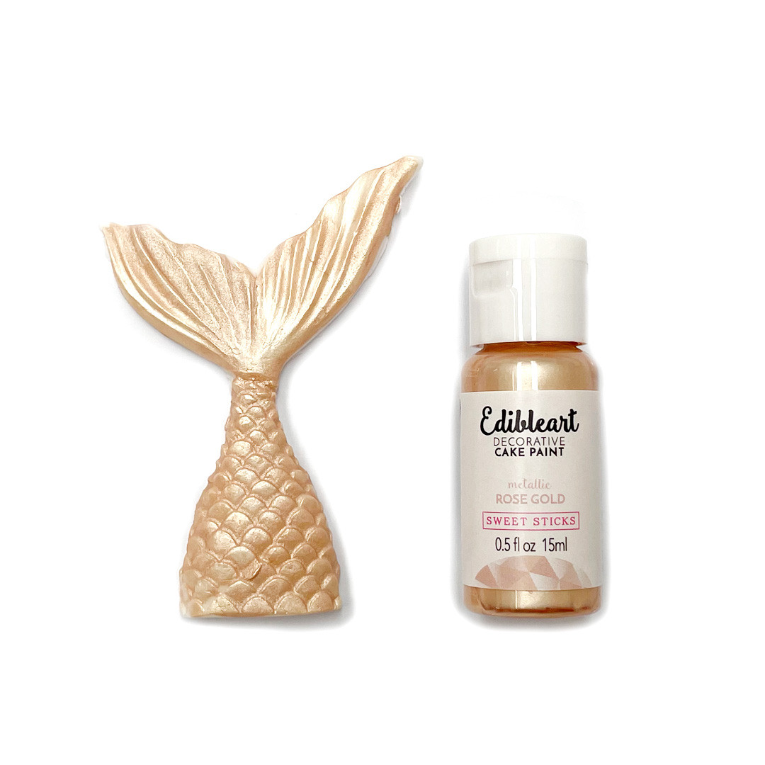 ROSE GOLD Edible Art Decorative Paint 15ml Christines Molds