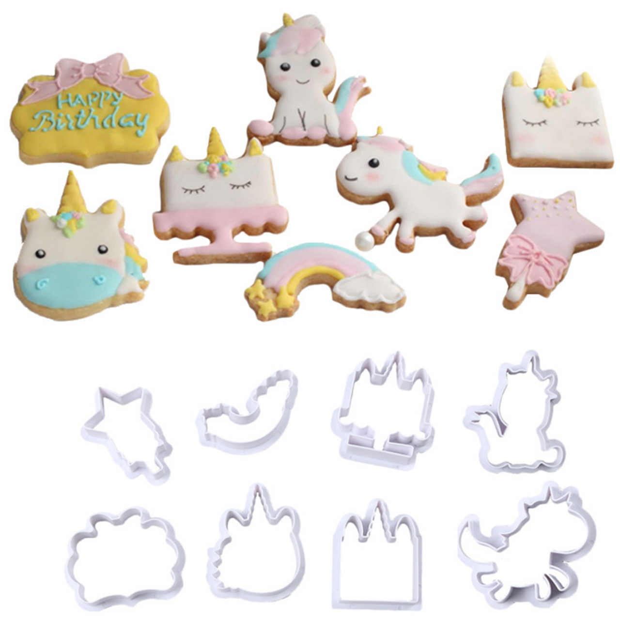 Unicorn Mini Cookie Cutter With Stencil Set A Christines Molds