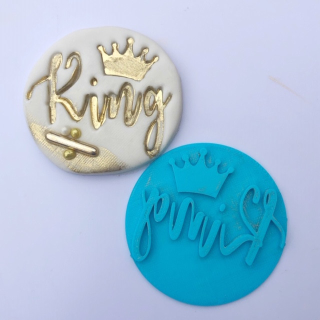 King Word Fondant /Cookie Embosser Christines Molds