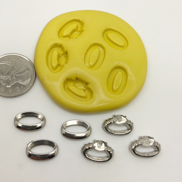 Wedding Ring His/Hers Mold Set silicone Christines Molds