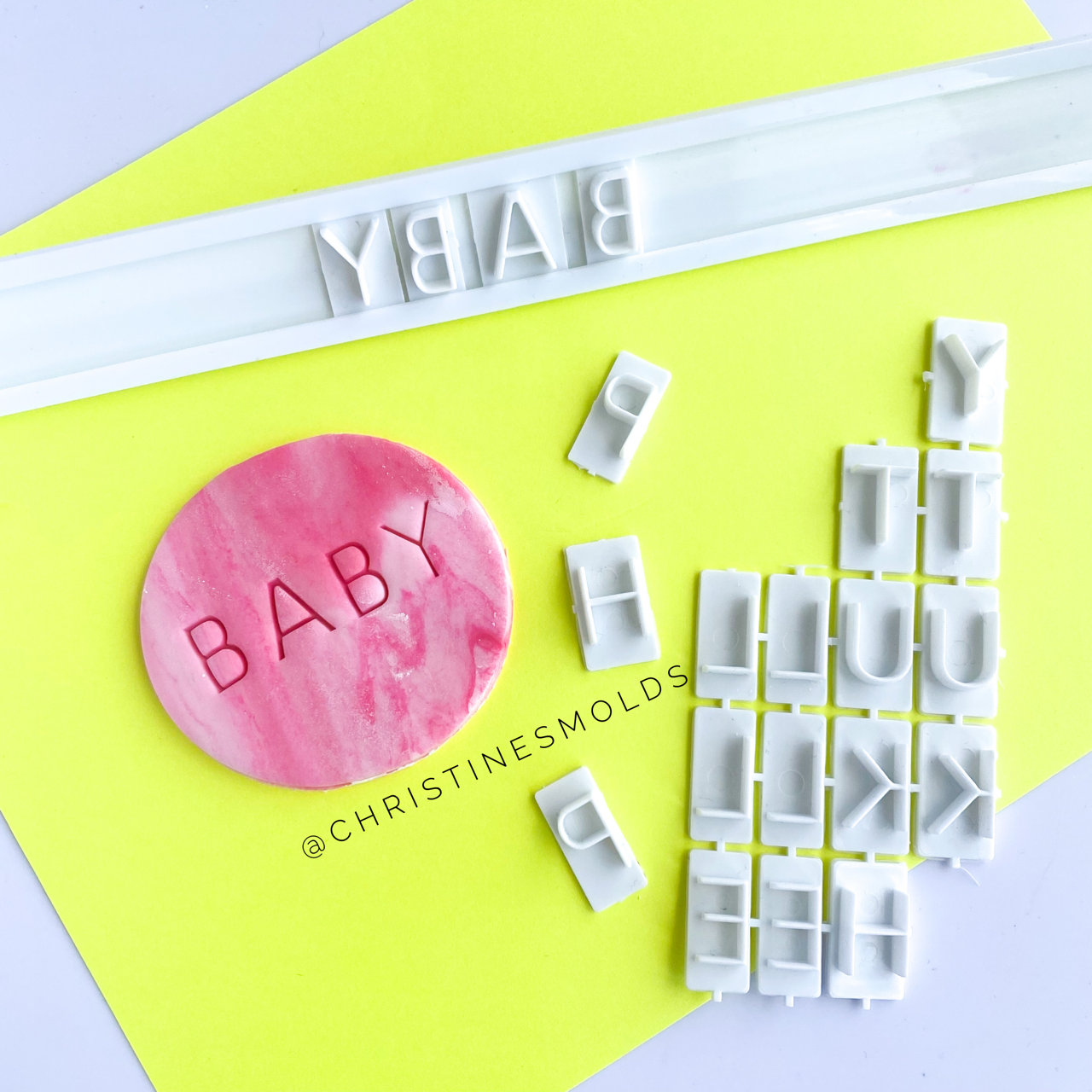 Alphabet Slim Embosser Set Christines Molds