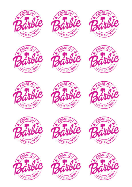 Barbie edible image EM634 Christines Molds