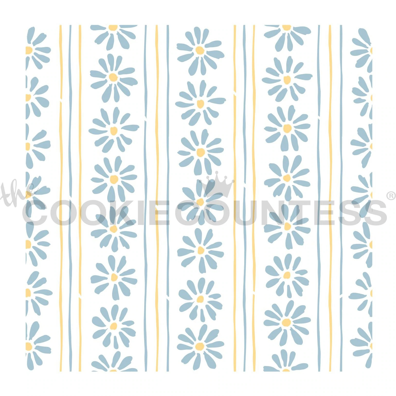 Daisy Chain Pattern Stencil 2 Piece set - Christines Molds