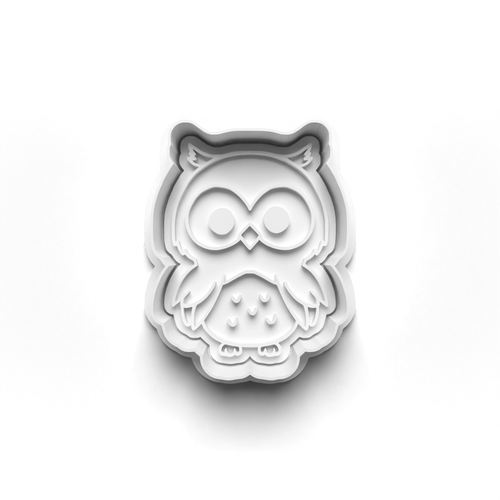 Owl  Animal  stamp and cookie cutter cc467