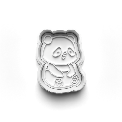 Panda Animal  stamp and cookie cutter cc468