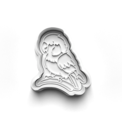 Parrot  Animal  stamp and cookie cutter cc469