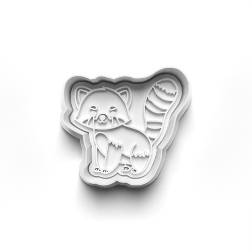 Raccoon  Animal  stamp and cookie cutter  cc478