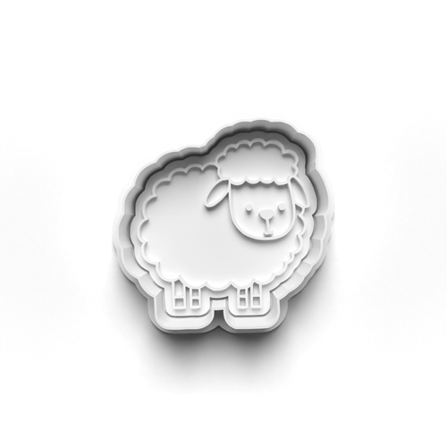 Sheep Animal  stamp and cookie cutter  cc483