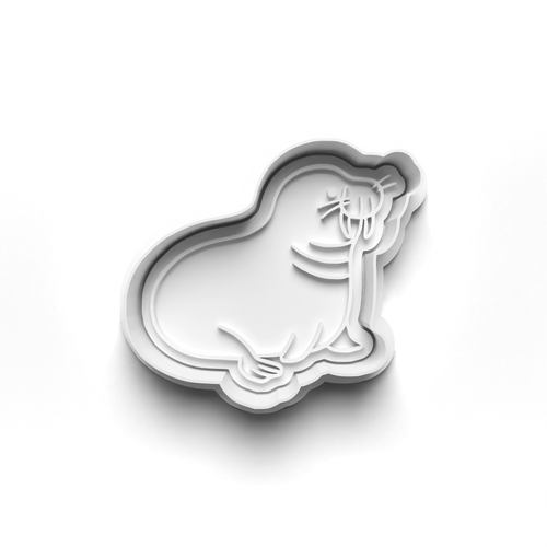 Seal  Animal  stamp and cookie cutter  cc497