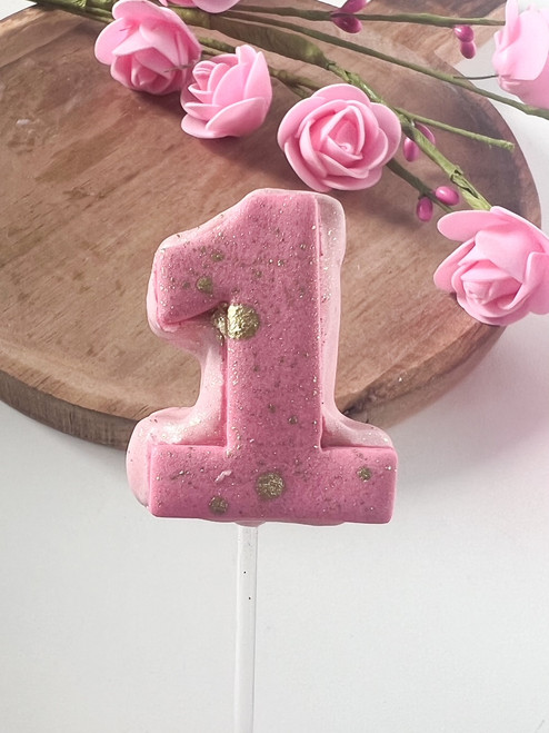 Number 1 with cutter  Cake Pop Mold 