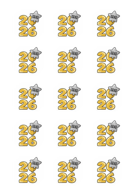  Graduation 2026  Image edible image  -em10682