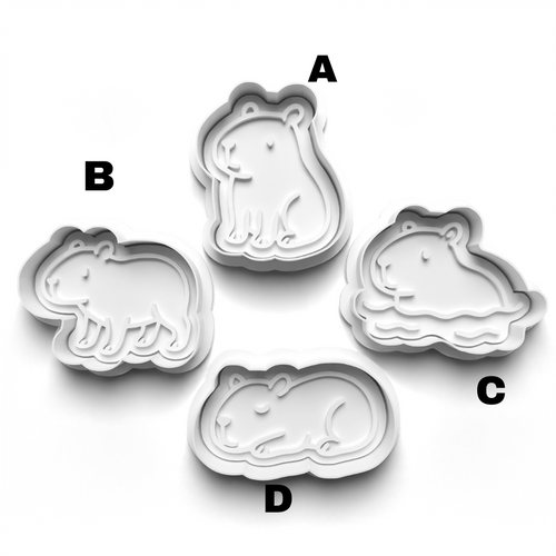 Capybara Stamp and  Cookie cutter Set  0924