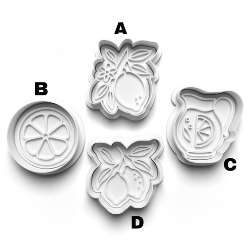 Lemon Amalfi Theme   Stamp and  Cookie cutter Set  0938