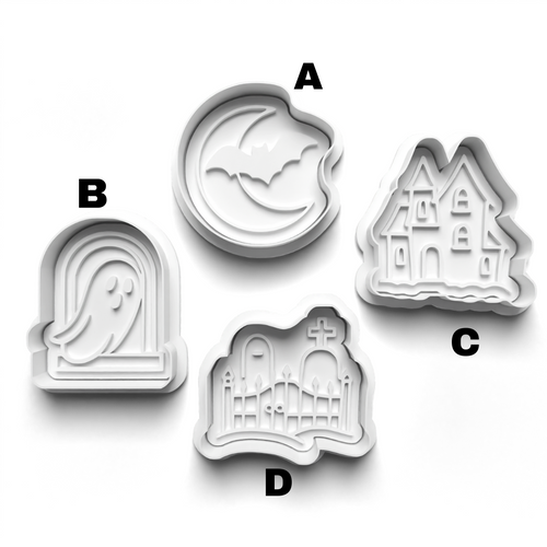 Haunted  Halloween  Stamp and  Cookie cutter Set  0945