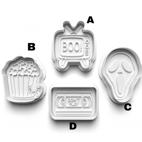  Halloween  Movie Stamp and  Cookie cutter Set  0950