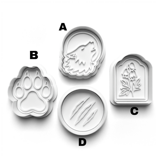 werewolf  Halloween  Stamp and  Cookie cutter Set  0953