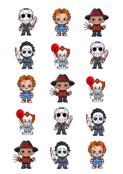 Halloween Charcters edible image  - em10722