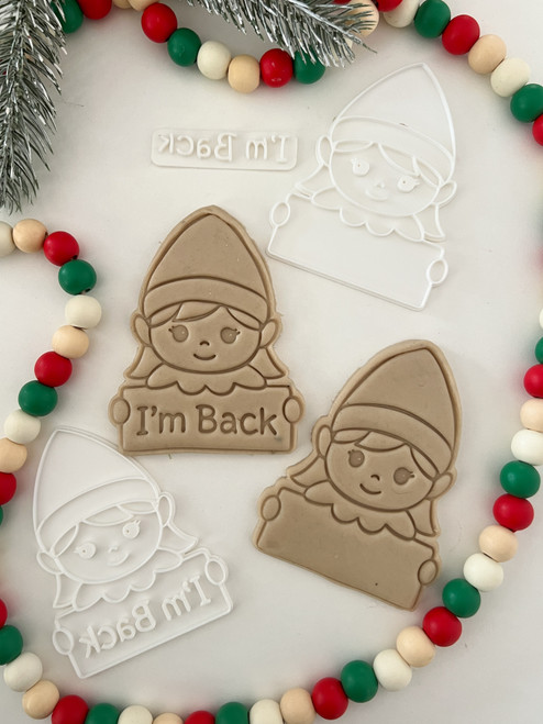 Elf Girl   Fondant stamp and cookie Cutter Set 