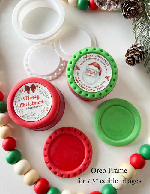  Frame for Oreos  Fondant stamp and cutter set