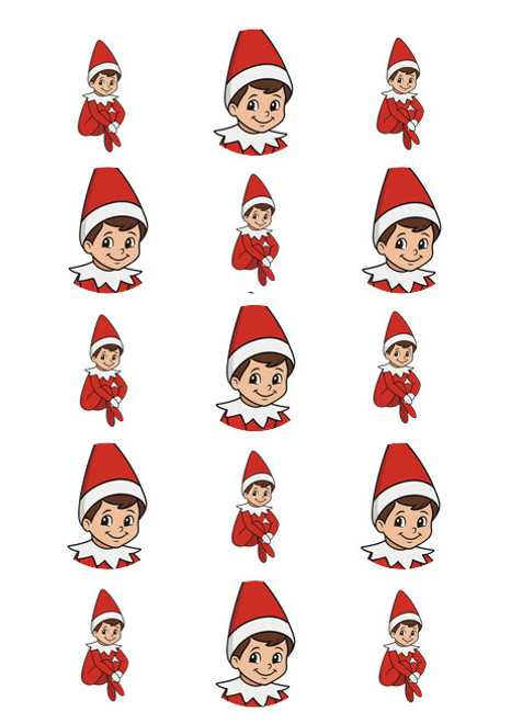Elf boy Christmas Image edible image  -em10746
