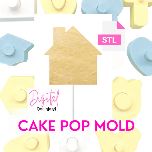  Digital Download  House  Cake pop mold  STL FILE