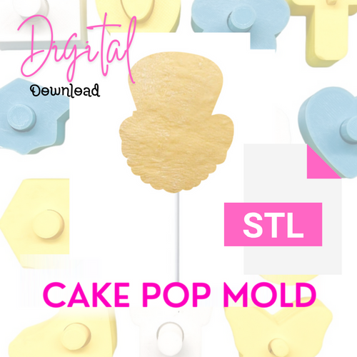 Digital Download   Leprechaun Face    Cake pop mold  STL FILE
