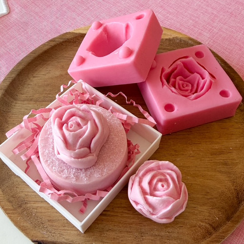3D Rose Bud  Flower Mold PM333