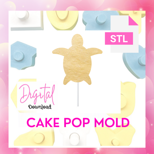   Digital Download Turtle  Cake pop mold  STL FILE