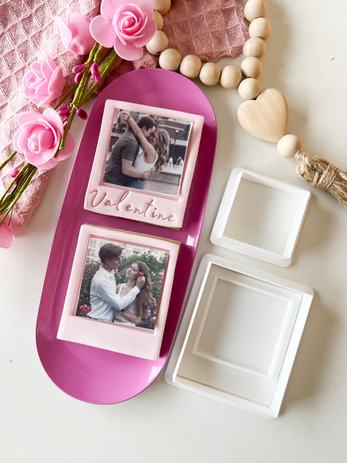  Polaroid picture Fondant stamp and cookie cutter set 