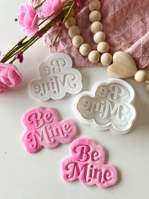 Be Mine Fondant stamp and cookie cutter set 