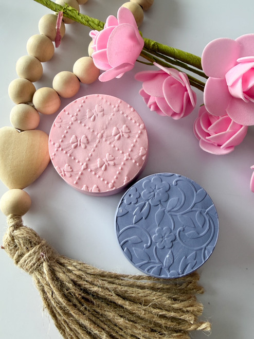 Textured  Flower And bows Parchment paper - TP192