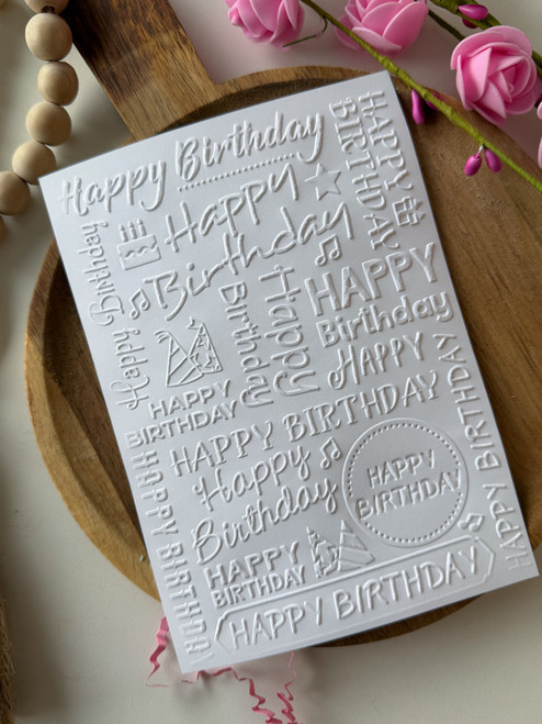  Texture Birthday  Parchment paper - TP202