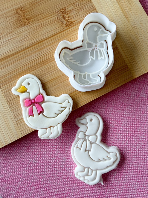 one silly Goose  Fondant stamp and cutter Set 