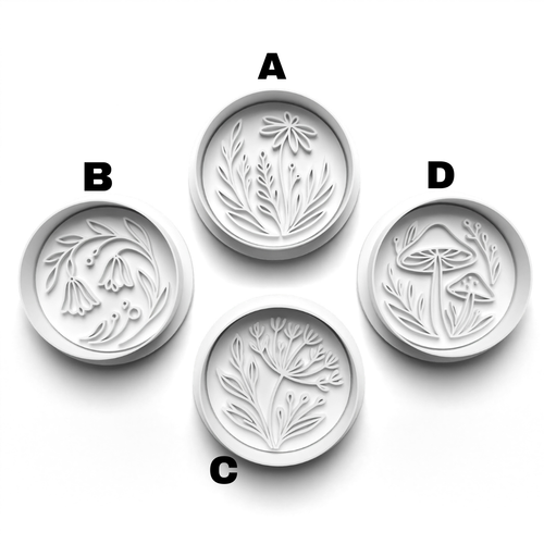 Flower Circles round  -1115