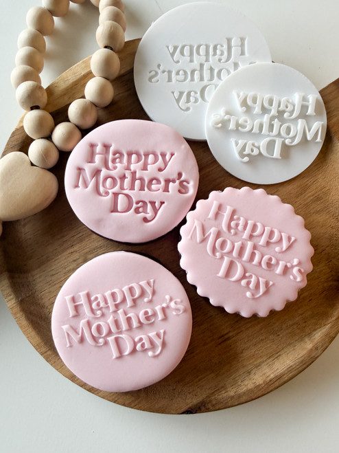 Happy Mothers day embosser or debosser  fondant stamp 
