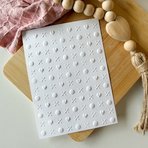 XO Heart Texture Parchment paper - TP231